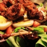 Recipe: Mixed Green Salad with Crunchy Shrimp & Lemon Vinaigrette