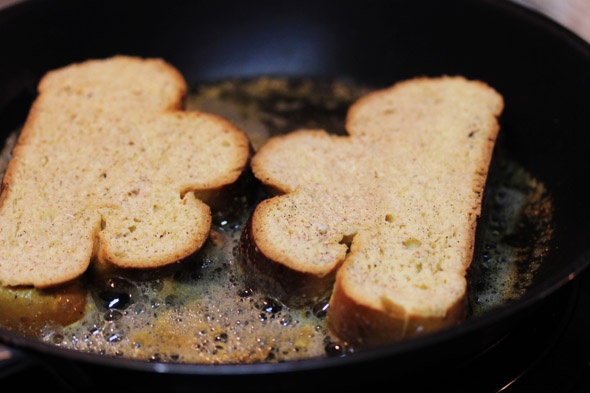 Bourbon & Vanilla Bean French Toast with Raspberry Maple Syrup