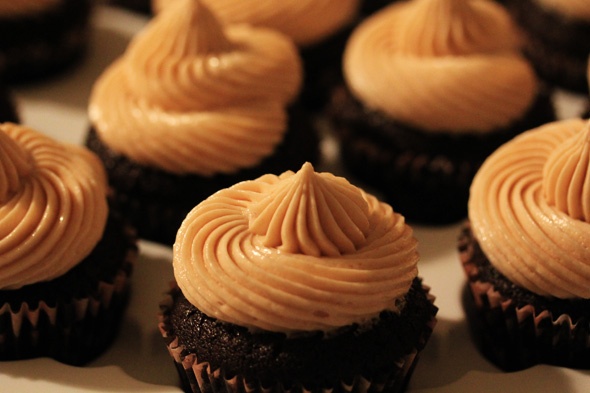 Chocolate Stout Cupcakes with Peanut Butter Buttercream