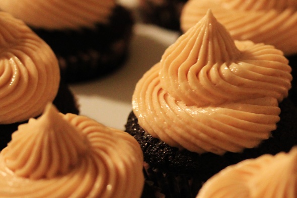 Chocolate Stout Cupcakes with Peanut Butter Buttercream