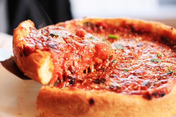 Homemade Chicago-Style Deep-Dish Pizza