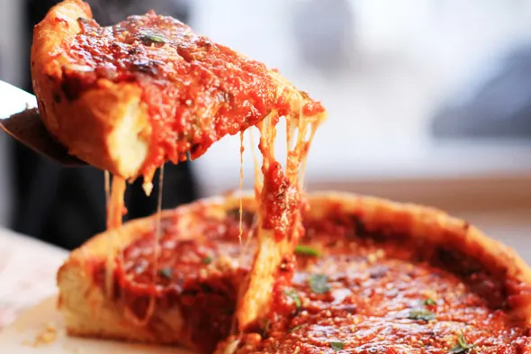 Cast Iron Deep Dish Pizza Recipe - Food Fanatic