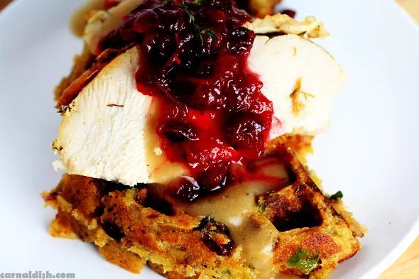 Get ready for thanksgiving with these super fun turkey waffles