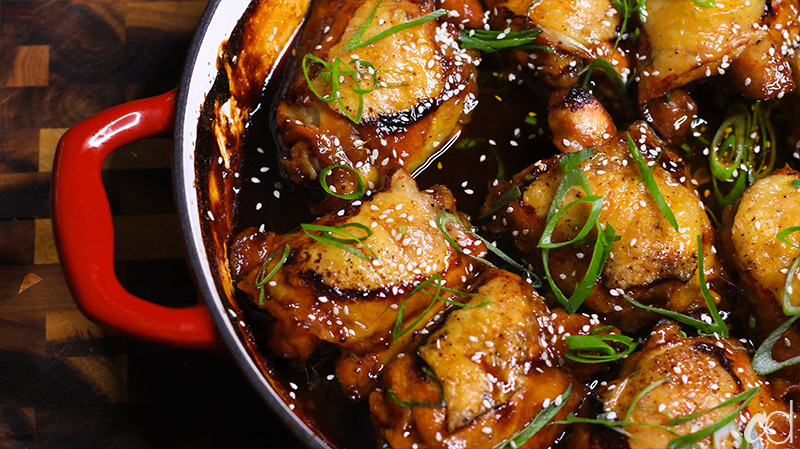 Soy Ginger and Garlic Braised Chicken