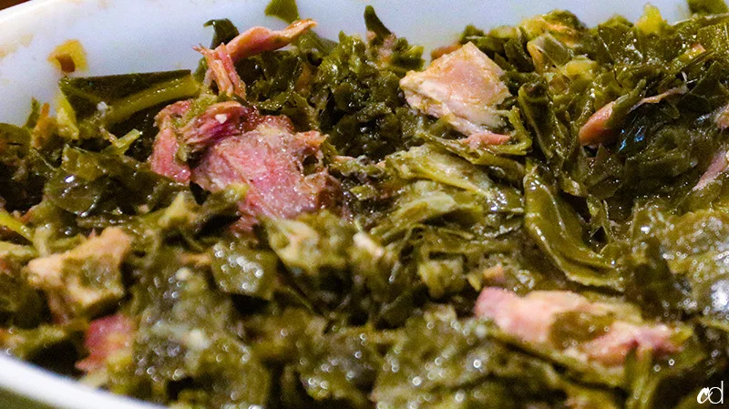Back To Organic – Slowly Cooked Collard Greens in Garlic, Butter, and Smoked  Turkey