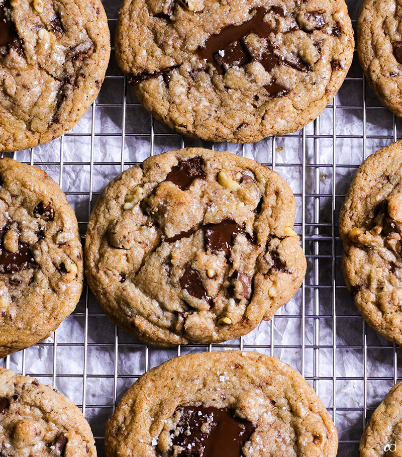 Brown Butter Chocolate Chip Cookies with Walnuts