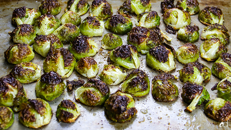 perfectly roasted brussel sprouts