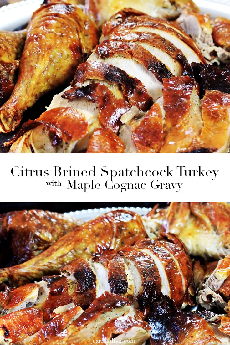 How to spatchcock and dry brine a perfectly juicy well seasoned turkey for Thanksgiving | #carnaldish #spatchcock #roastedturkey #spatchcockturkey #drybrinedturkey #thanksgiving