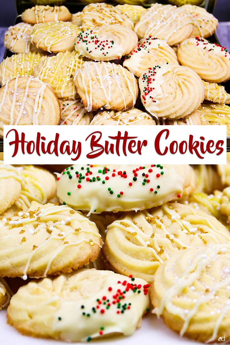 Holiday Butter Cookies - CarnalDish