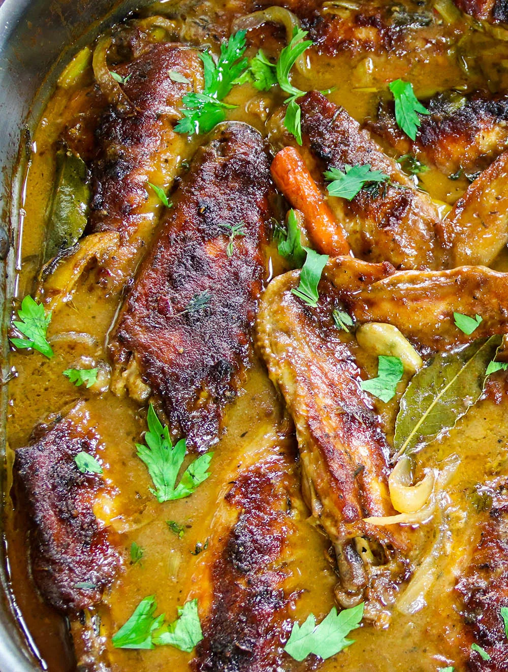 Smothered Turkey Wings - Cooked by Julie
