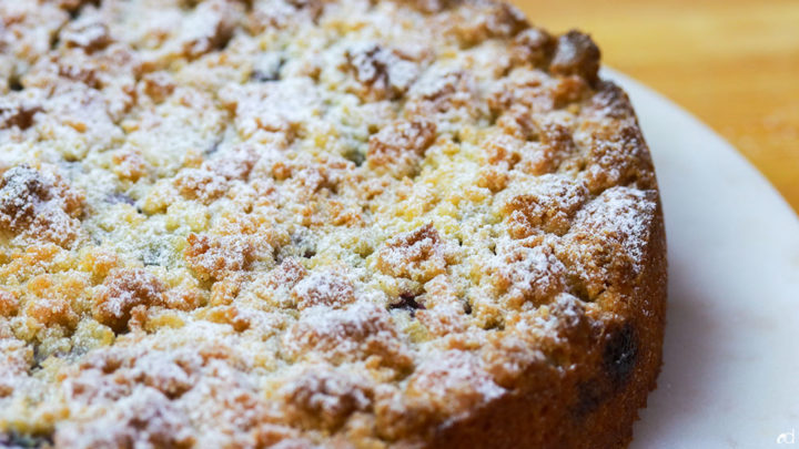 Sour Cream Blueberry Crumb Cake 