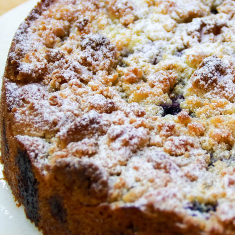 Sour Cream Blueberry Crumb Cake | Keto and Low Carb - CarnalDish