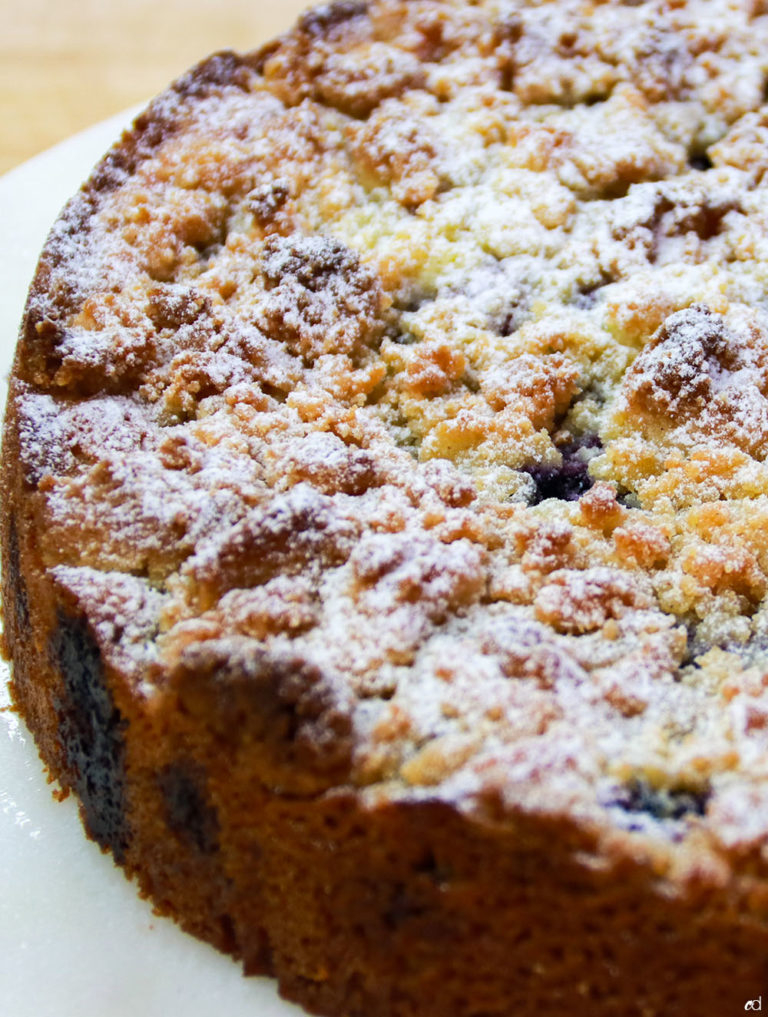 Sour Cream Blueberry Crumb Cake 